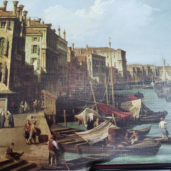 Reproduction Lithograph Grand Canal Rialto Bridge Print - Picture 5 of 5